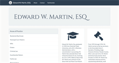 Desktop Screenshot of edwardmartinlaw.com