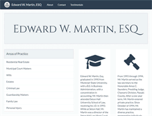 Tablet Screenshot of edwardmartinlaw.com